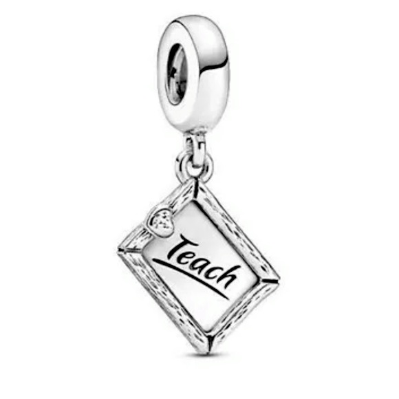 New Teach European 925 Charm Bead - Picture 1 of 6